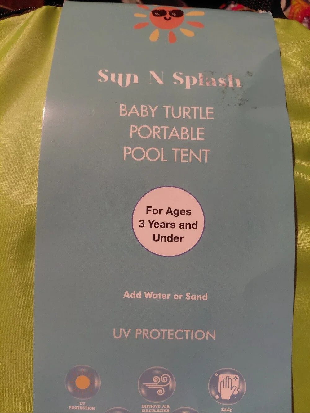 Baby Turtle Portable Pool Tent - Green